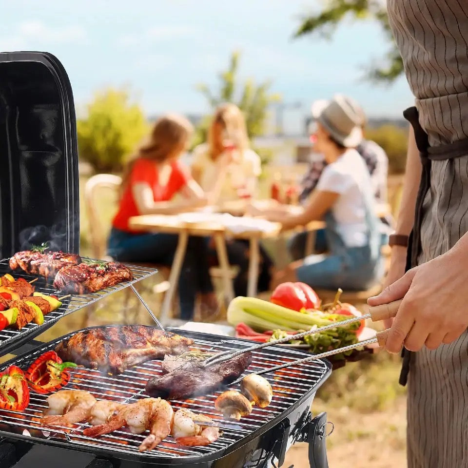Foldable Tabletop BBQ Grill, Portable Small Charcoal Grill, Mini Tabletop Smoker Camping Cooker, Stainless Steel Portable Collapsible Barbecue Shelf Foldable Tabletop BBQ Grill, Portable Small Charcoal Grill, Mini Tabletop Smoker Camping Cooker, Stainless Steel Portable Collapsible Barbecue Shelf